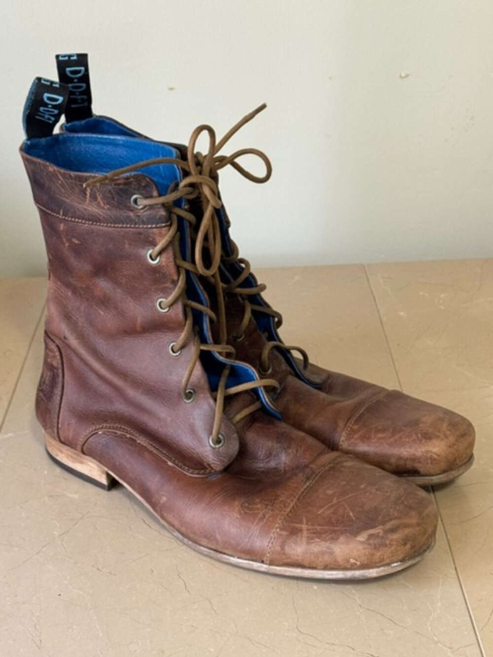 John Fluevog Radio “BBC” – Brown Leather – Men’s Size 12 – Made in Portugal